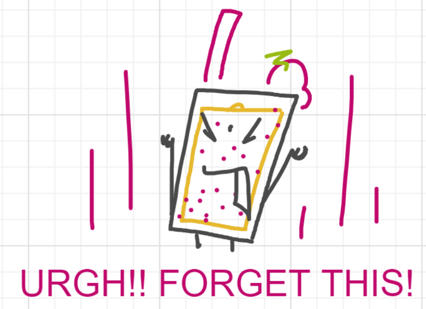 A panel from What's The Point, episode five of the Board Boards object show by Furretwalk/WalkingFurret.